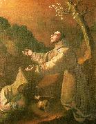 Francisco de Zurbaran stigmatization of st oil painting